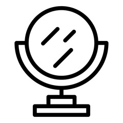 Skin face mirror icon outline vector. Clinic health. Dry disease