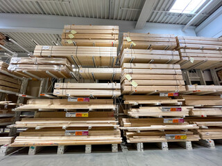 Lumber. Stock of wood or wood in stock.