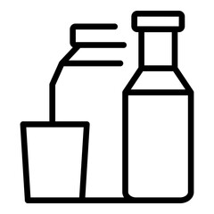 Glass products icon outline vector. Factory window. Raw sheet