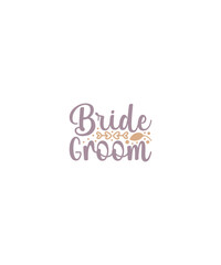 Fototapeta na wymiar Bride Groom SVG