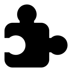 puzzle glyph icon
