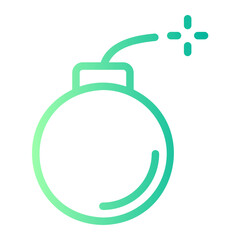 bomb gradient icon