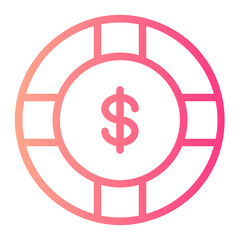 coin gradient icon