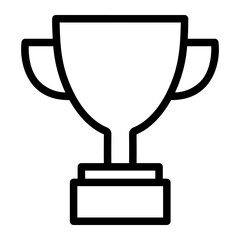 trophy line icon