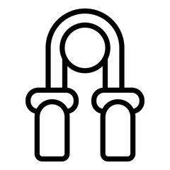Sport espander icon outline vector. Hand gripper. Power exercise