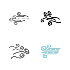 Obraz premium Wind icon vector illustration design