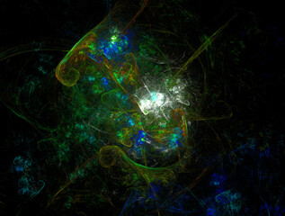 Imaginatory fractal abstract background Image