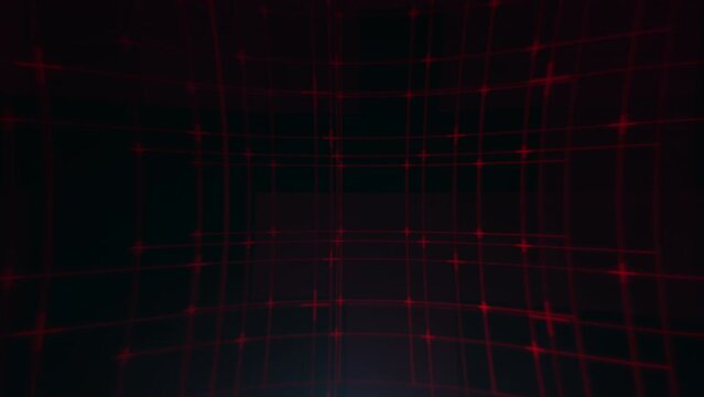 Digital computer screen with grid pattern, motion abstract futuristic, cosmos and sci-fi style background