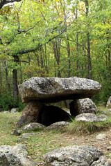 Dolmen de Cornudella.(Dolmen de la cabaneta del Forno)Bosque de Transás.Pirineo Aragones.Huesca.España. © Tolo