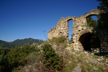 Fototapeta premium Coll de Palomeras.Serra de Bestrecá.Garrotxa. Girona..Catalunya.España.