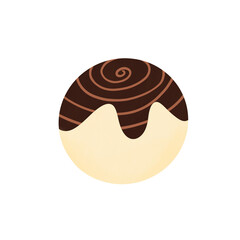 illustration of a chocolate cake