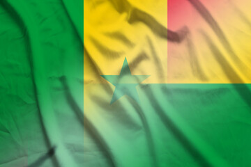 Senegal and Guinea Bissau national flag international relations GNB SEN