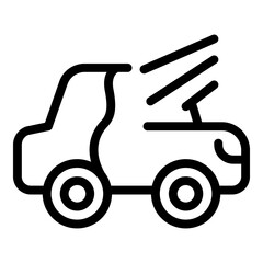 Car gun paint icon outline vector. Body spray. Auto service