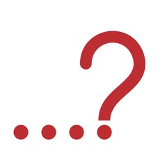 red question mark. red mark question dots icon illustration. asking symbol illustration.