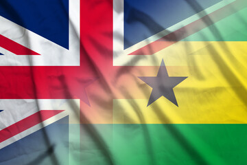 England and Sao Tome and Principe political flag transborder negotiation STP GBR