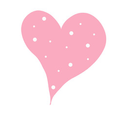 Pink heart doodle