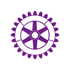Fototapeta premium Rotary club wheel