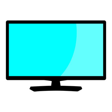 lcd tv with blue screen