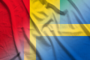 Guinea and Sweden national flag international contract SWE GIN