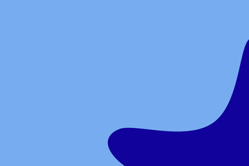 Simple wave blob background with two cold color on right bottom