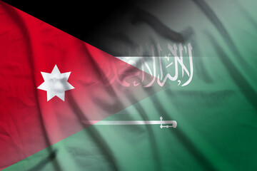 Jordan and Saudi Arabia political flag international negotiation SAU JOR