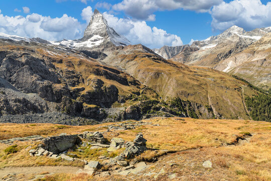 Matterhorn Peak, 4478m, Zermatt, Valais, Swiss Alps, Switzerland
