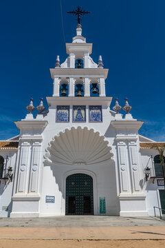 Santuario de Nuestra Senora del Rocio, El Rocio, UNESCO World Heritage Site, Donana National Park, Andalucia