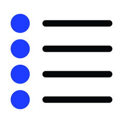 Obraz premium Bullet List Icon