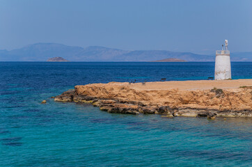 lighthouse of the Aegina island