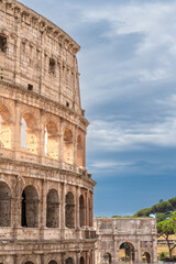 Fototapeta premium View of the Colosseum, Rome, Italy