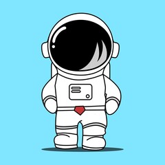 Astronaut Cartoon Illustration 1