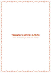 Heart pattern design with a rectangle border frame