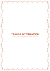 Heart pattern design with a rectangle border frame