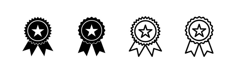 Badge icon vector. Awards icon vector. Achieve sign and symbols