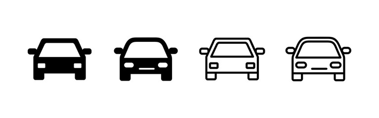 Car icon vector. car sign and symbol. small sedan