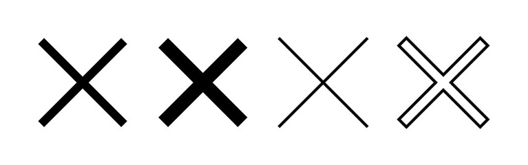 Close icon vector. Delete sign and symbol. cross sign