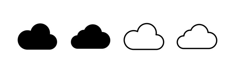 Cloud icon vector. cloud sign and symbol