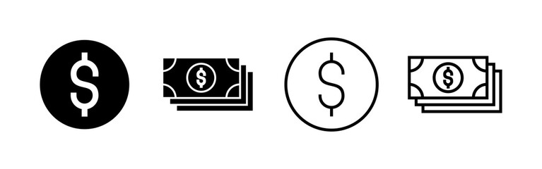 Obraz premium Money icon vector. Money sign and symbol