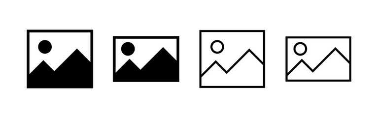 Picture icon vector. photo gallery sign and symbol. image icon