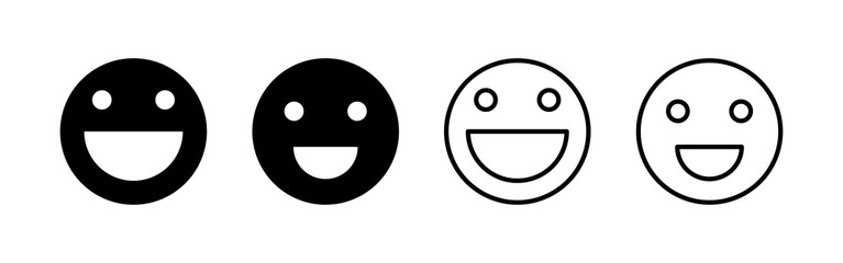 Smile icon vector. smile emoticon icon. feedback sign and symbol