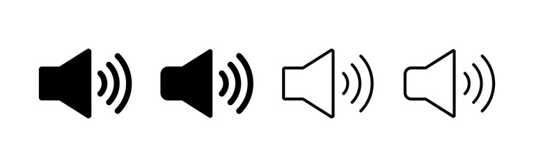 Speaker icon vector. volume sign and symbol. loudspeaker icon. sound symbol