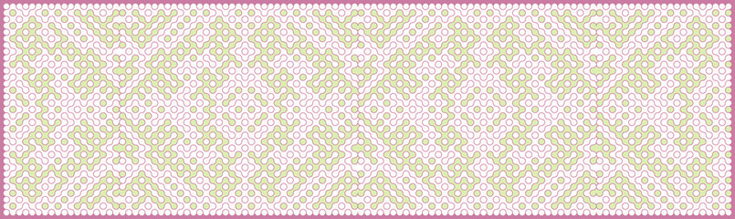 Multicolor truchet tiling connections illustration