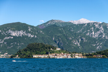 Fototapeta premium The town of Bellagio, on Lake Como, photographed on a summer day.