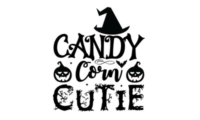 Candy Corn Cutie Svg T-Shirt Design