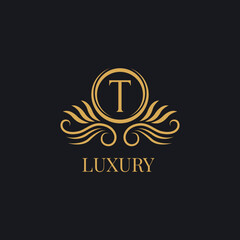 luxury letter template logo.logo for boutique,wedding,hotel,jewelry etc.premium vector design