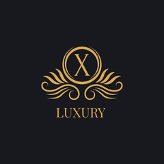 luxury letter template logo.logo for boutique,wedding,hotel,jewelry etc.premium vector design