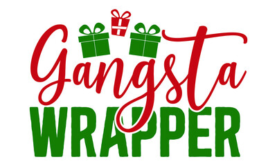 Naklejka premium Christmas SVG T shirt Design template