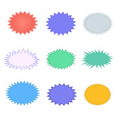 Starburst speech bubbles