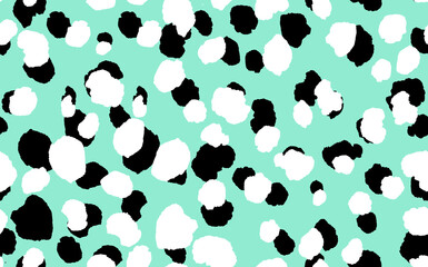 Abstract modern leopard seamless pattern. Animals trendy background. Color decorative vector stock illustration for print, card, postcard, fabric, textile. Modern ornament of stylized skin