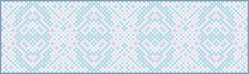 Multicolor truchet tiling connections illustration